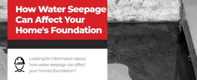 How Water Seepage Can Affect Your Home's Foundation