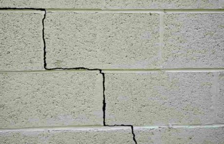 stairstep cracks in block wall